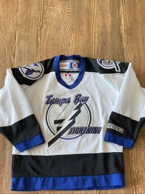 CCM Tampa Bay Hockey Jersey youth small